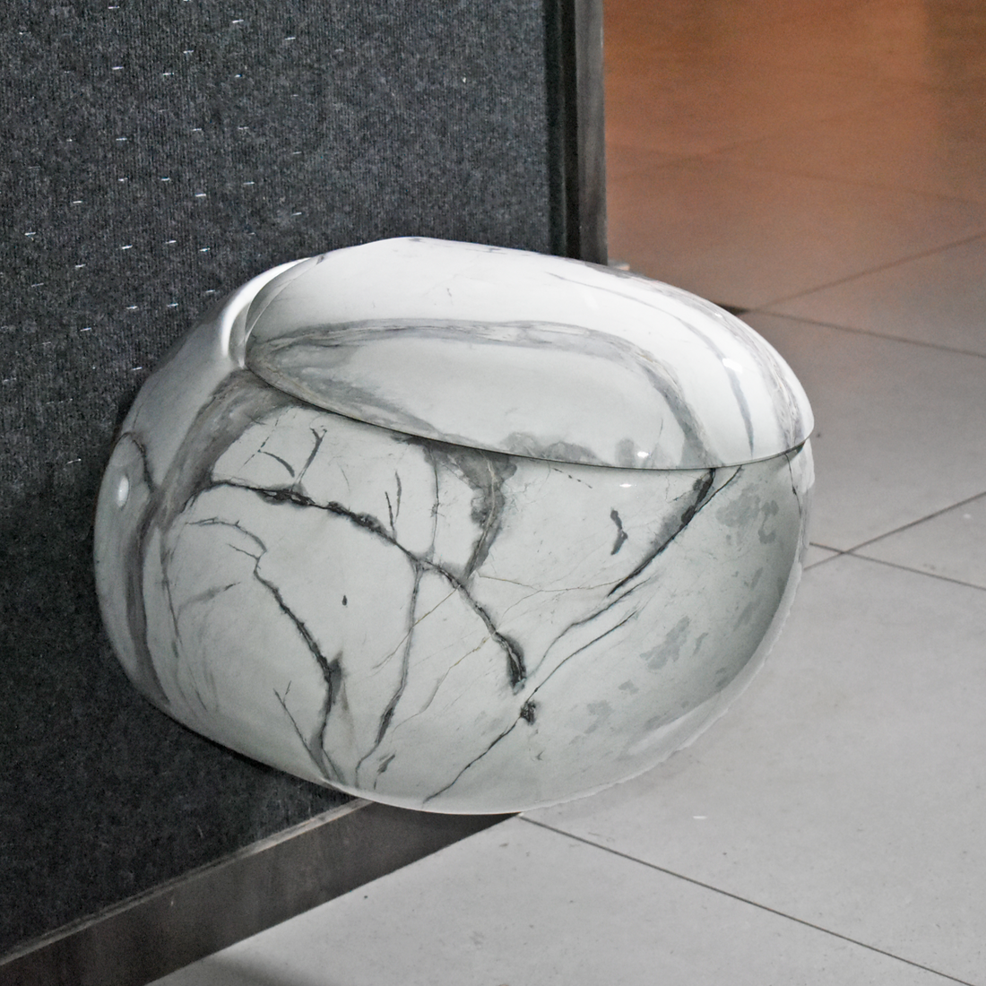 inart marble finish wall hung toilet wall mount toilet commode