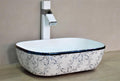 InArt Ceramic Counter or Table Top Wash Basin 45x32 CM Blue - InArt-Studio