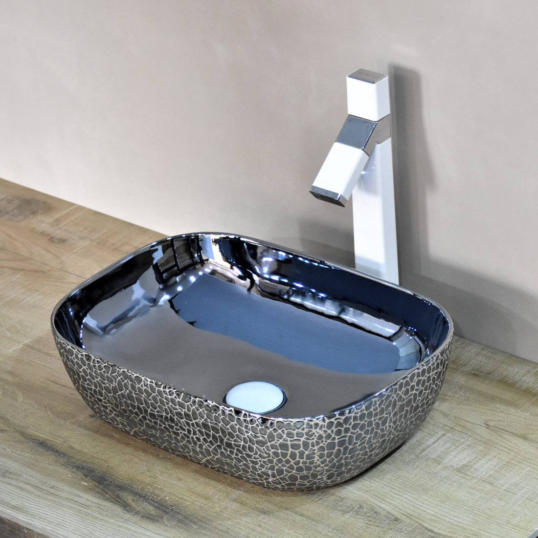 InArt Table Top Wash Basin Design 46 x 33 CM Blue Color - InArt-Studio