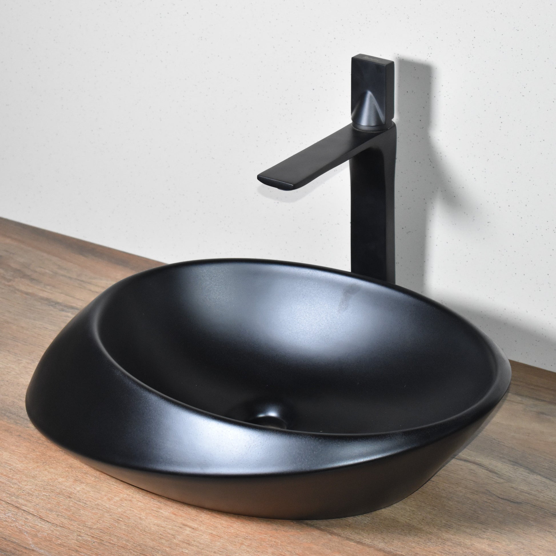 InArt Modern Table Top Wash Basin 52 x 38 CM Black Matt Design - InArt-Studio