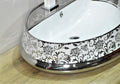 InArt Ceramic Counter or Table Top Wash Basin 56x44 CM Silver White - InArt-Studio