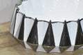 InArt Ceramic Counter or Table Top Wash Basin 42x38 CM Silver White - InArt-Studio