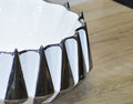 InArt Ceramic Counter or Table Top Wash Basin 42x38 CM Silver White - InArt-Studio