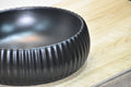 InArt Ceramic Counter or Table Top Wash Basin 40x40 CM Black matt Color - InArt-Studio