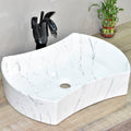 inart white marble wash basin table top