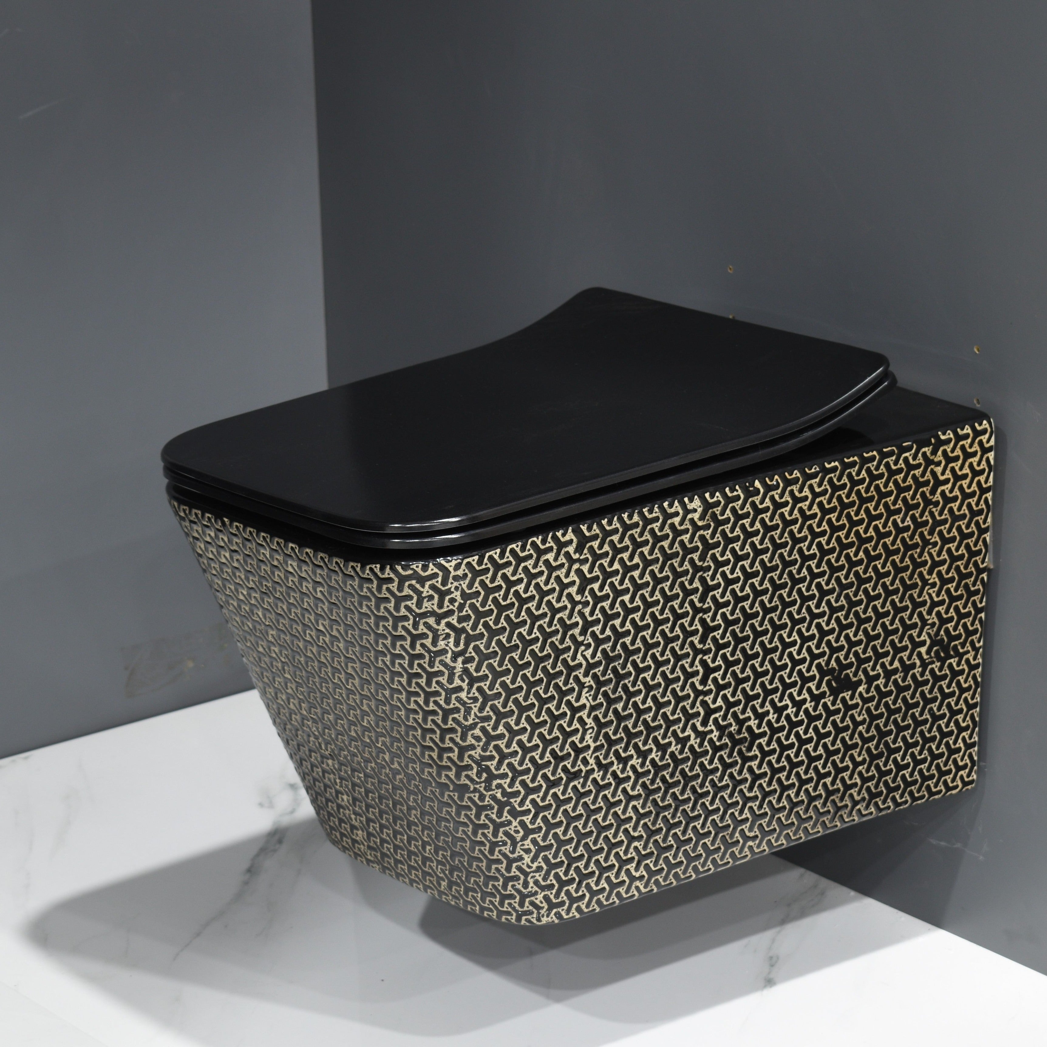 InArt Ceramic Wall Hung or Wall Mounted Designer (Clean Rim) Rimless W