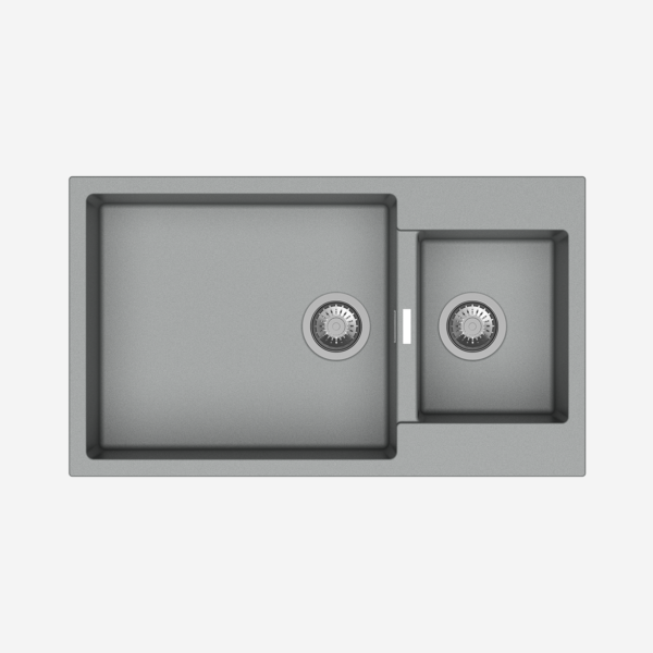 Carysil Granite Quartz Kitchen Sink - Double Bowl Enigma N200 34" x 20" Inch - InArt-Studio