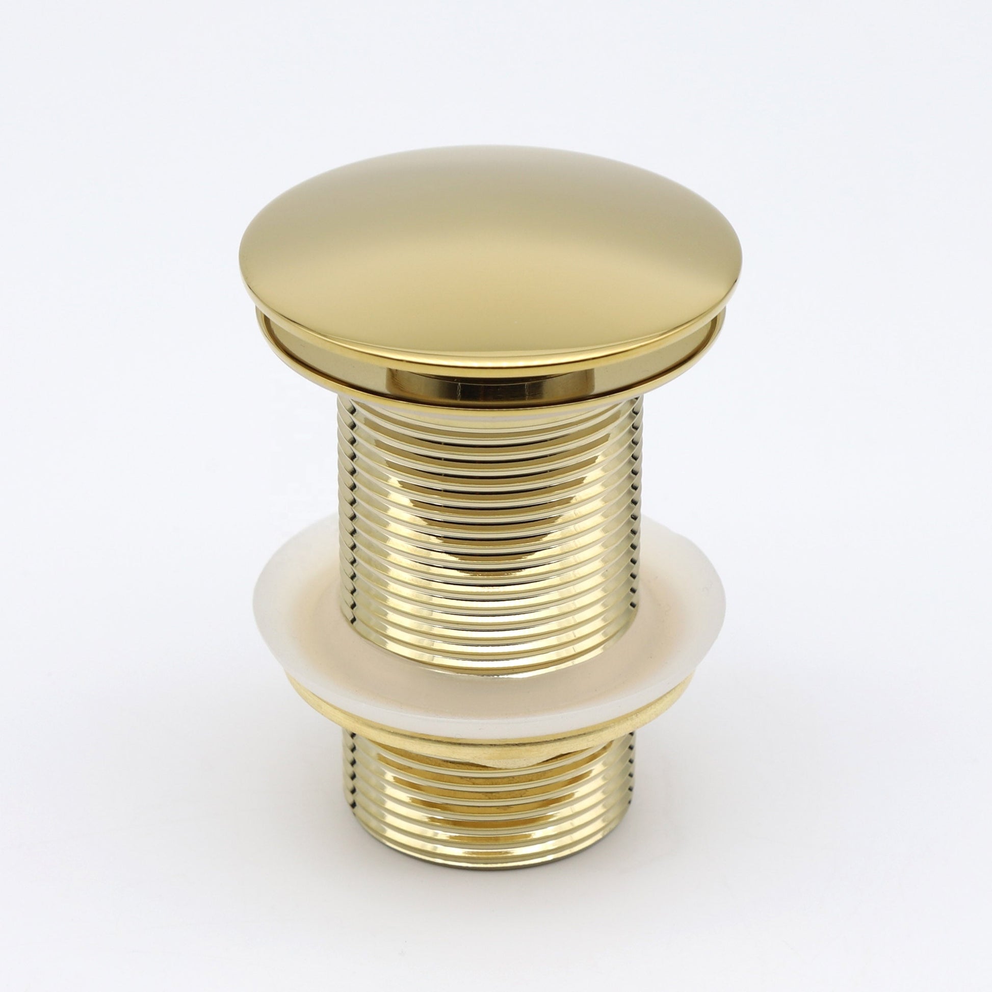 basin pop up waste coupling jali in gold 5 inch