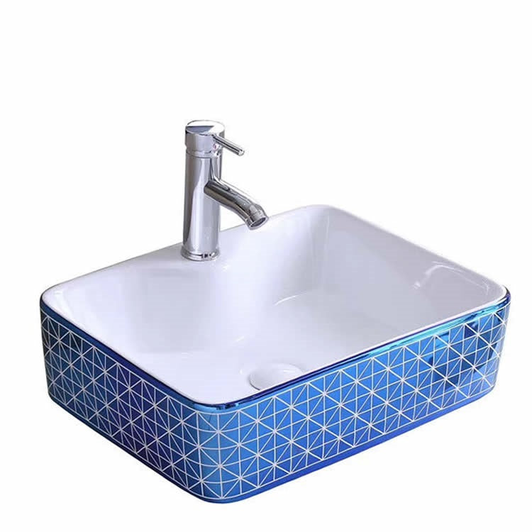 inart blue color wash basin