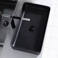 InArt Ceramic Counter or Table Top Wash Basin Matt Black 60 x 34 CM - InArt-Studio
