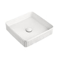 InArt Ceramic Counter or Table Top Wash Basin White 41.5 x 41.5 CM - InArt-Studio