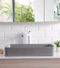 InArt Ceramic Counter or Table Top Wash Basin Matt Dark Grey 60 x 34 CM - InArt-Studio