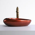InArt Ceramic Counter or Table Top Wash Basin Copper 49x31 CM - InArt-Studio