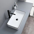 InArt Ceramic Counter or Table Top Wash Basin Black 60x35 CM - InArt-Studio