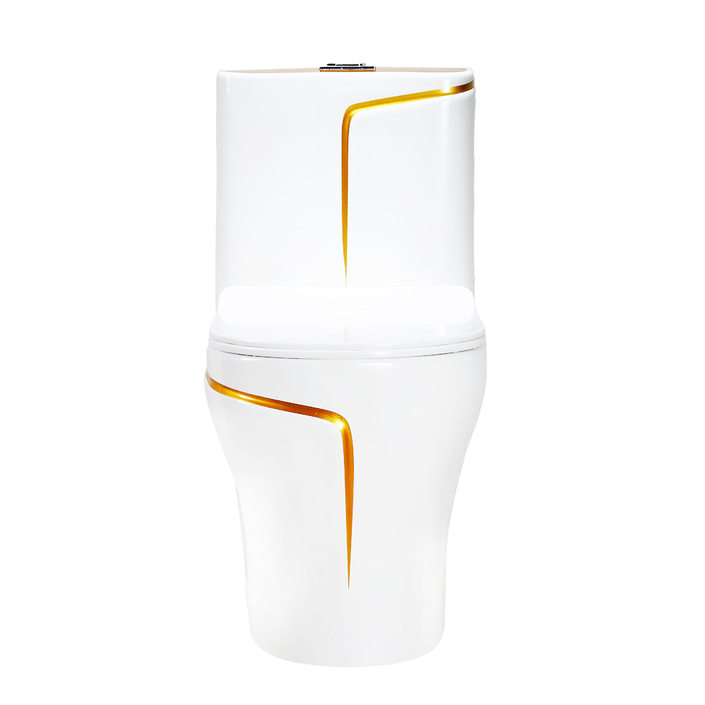 InArt One Piece Toilet Commode Rimless Syphonic Ceramic Western Toil