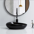 InArt Ceramic Counter or Table Top Wash Basin Black 49x31 CM - InArt-Studio