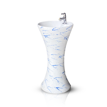 inart ceramic wash basin standing pedestal 
