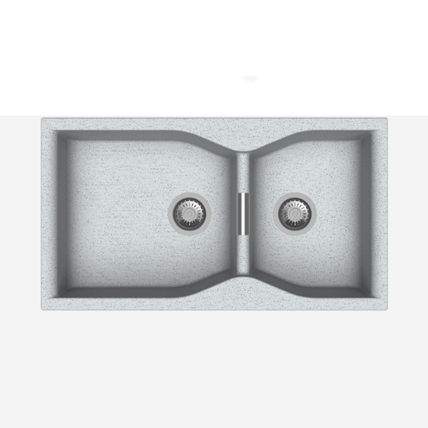 Carysil Granite Quartz Kitchen Sink - Double Bowl Largo 3620 36" x 20" Inch - InArt-Studio