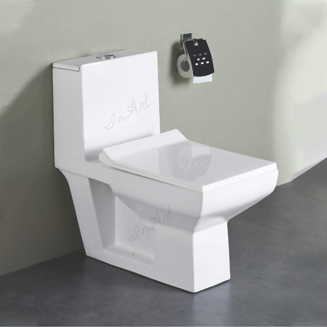 InArt Western Floor Mounted One Piece Water Closet European Ceramic Western Toilet S-Trap Commode - InArt-Studio