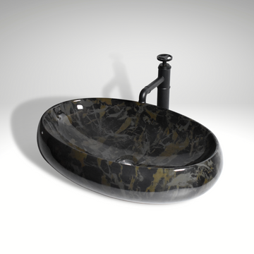 table top wash basin in green color 24x14 inch