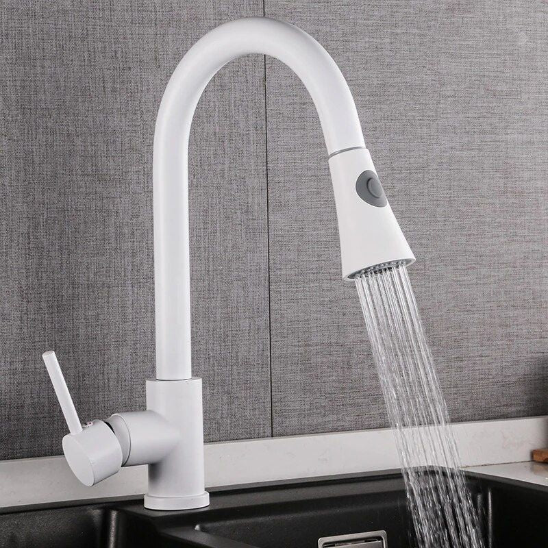 TSIBOMU 3 In 1 Kitchen Faucet With Drinking Water Faucet, 2 Handle Pull - Foto 7