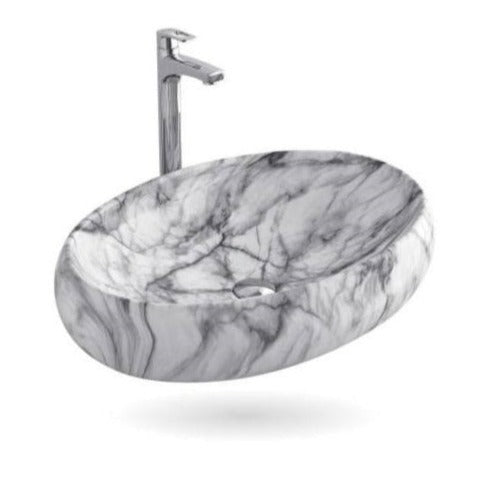 inart washbasin design 24x16 white marble