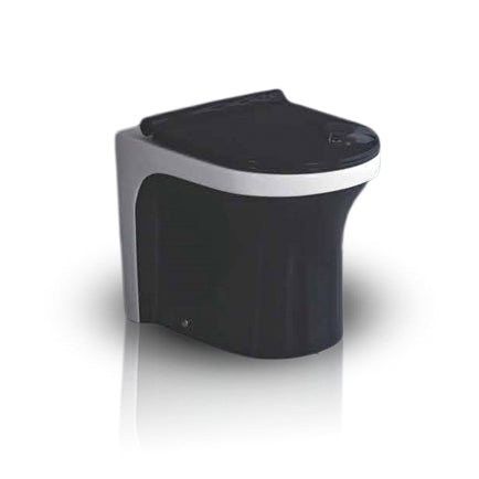 inart black white ewc s trap western toilet commode