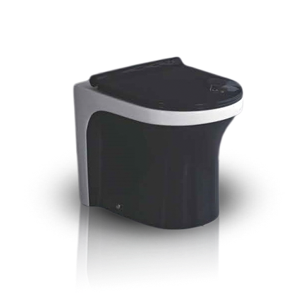 inart black white ewc s trap western toilet commode