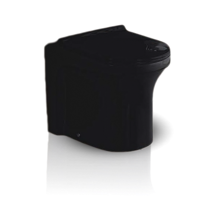 inart black ewc toilet commode