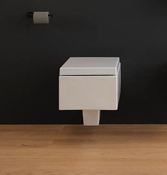 InArt Ceramic Wall Hung or Wall Mounted Designer Water Closet Toilet with Soft Seat Cover - InArt-Studio