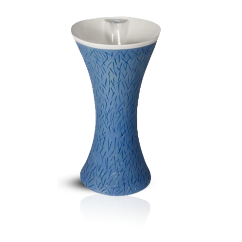 inart ceramic pedestal wash basin in blue color